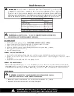 Preview for 13 page of USSC Cumberland USG730 Assembly And Operating Instructions Manual