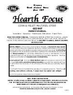 USSC Hearth Focus 6039HF Owner'S Manual preview