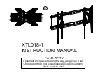 USX-MOUNT XTL018-1 Instruction Manual preview