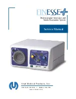 Предварительный просмотр 1 страницы Utah Medical Products FINESSE + Service Manual