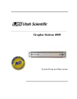 UTAH SCIENTIFIC Graphic Station 4000 System Setup And Operations preview