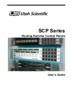 UTAH SCIENTIFIC SCP Series User Manual preview