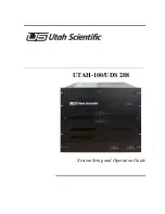 Предварительный просмотр 1 страницы UTAH SCIENTIFIC UTAH-100 UDS-288 System Setup