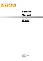 Preview for 1 page of Utax PF-3100 Service Manual