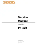 Utax PF 420 Service Manual preview
