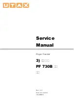 Preview for 1 page of Utax PF 730 Service Manual