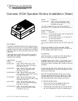 UTC Fire and Security Edwards Genesis WG4RF-SVMC Installation Sheet preview