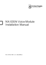 Preview for 1 page of UTC Fire and Security Interlogix NX-535N Installation Manual