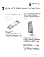 UTC Fire and Security interlogix UltraSync UX-LTE-VER Installation Sheet preview