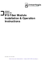 Preview for 2 page of UTC Fire and Security Interlogix VR1001 Installation & Operation Instructions