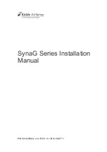 Preview for 1 page of UTC Fire and Security Kidde AirSense SynaG Series Installation Manual