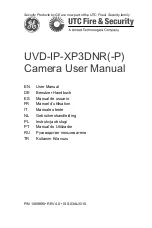 Предварительный просмотр 1 страницы UTC Fire and Security UltraView UVD-IP-XP3DNR(-P) User Manual