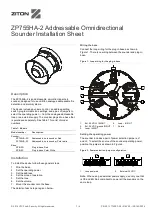 Preview for 1 page of UTC Fire and Security Ziton ZP755HA-2 Installation Sheet