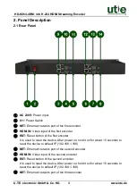 Предварительный просмотр 10 страницы UTE Electronic HD-H264-4RM User Manual