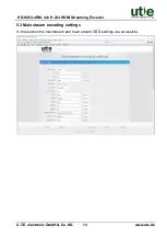 Предварительный просмотр 20 страницы UTE Electronic HD-H264-4RM User Manual