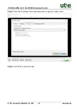 Предварительный просмотр 54 страницы UTE Electronic HD-H264-4RM User Manual