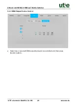 Preview for 35 page of UTE Electronic UH2-44-SET User Manual