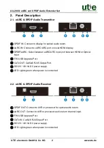 Preview for 6 page of UTE AU-200X User Manual