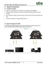 Preview for 7 page of UTE AU-200X User Manual