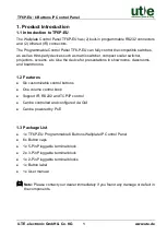 Preview for 7 page of UTE TF6P-EU User Manual