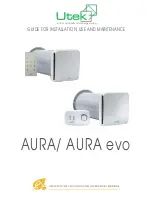 Preview for 1 page of UTEK aura Installation, Use And Maintenance Manual