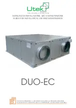 Preview for 1 page of UTEK DUO-EC 1 Installation, Use And Maintenance Manual