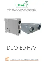 UTEK DUO-ED 1 H Manual For Installation, Use And Maintenance preview