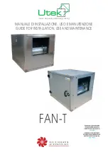 UTEK FAN-T 10/10 Manual For Installation, Use And Maintenance preview