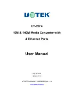 Preview for 1 page of UTEK UT-2574 Instruction Manual