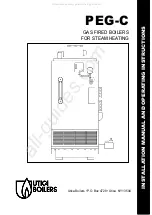 UTICA BOILERS PEG112C Installation Manual preview