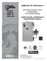 Preview for 1 page of UTICA BOILERS UB90-100 Installation, Operation & Maintenance Manual