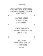 Предварительный просмотр 2 страницы UTICA BOILERS UCS-380 Installation, Operation And Maintenance Manual