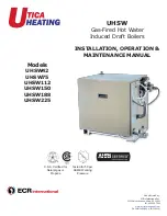 Предварительный просмотр 1 страницы UTICA BOILERS UHSW Series Installation, Operation & Maintenance Manual