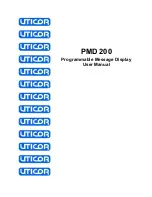 Preview for 1 page of UTICOR PMD 200 User Manual