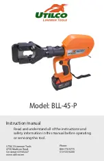 Предварительный просмотр 1 страницы UTILCO BLL-45-P Instruction Manual