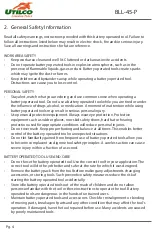 Предварительный просмотр 4 страницы UTILCO BLL-45-P Instruction Manual