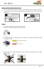 Preview for 15 page of UTILCO BLL-50CU-P Instruction Manual