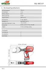 Preview for 8 page of UTILCO BLL-85CU-P Instruction Manual