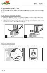 Preview for 14 page of UTILCO BLL-U42-P Instruction Manual