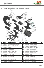 Preview for 9 page of UTILCO UM-50CU Instruction Manual