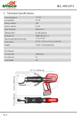 Preview for 8 page of UTILCO UtilPro BLL-95CU-PS Instruction Manual