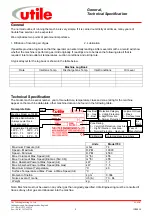 Preview for 3 page of Utile 700 Series Installation, Operation & Maintenance Instructions Manual