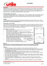 Preview for 6 page of Utile 700 Series Installation, Operation & Maintenance Instructions Manual