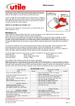 Preview for 8 page of Utile 700 Series Installation, Operation & Maintenance Instructions Manual