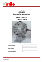 Utile DSP25-5 Installation, Operation & Maintenance Instructions Manual preview