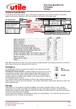 Preview for 5 page of Utile LW401 Installation, Operation & Maintenance Instructions Manual