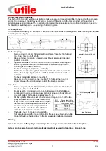 Preview for 7 page of Utile LW401 Installation, Operation & Maintenance Instructions Manual