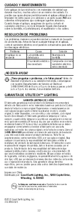 Preview for 12 page of Utilitech 0494111 Manual