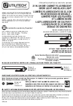 Preview for 1 page of Utilitech GU9721GROW-WH-I Manual