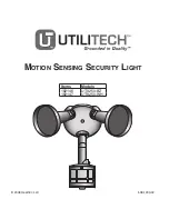 Utilitech Motion Sensing Security Light UT-9250-BZ Owner'S Manual preview